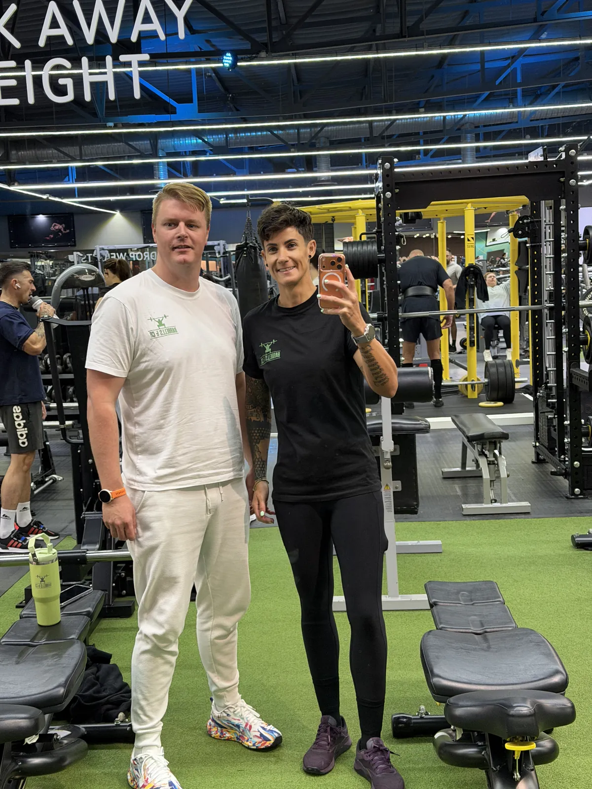 CJ coaching a client